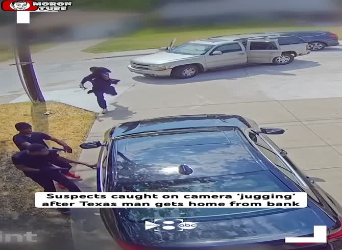 Video :After making a bank withdrawal, the victim was ambushed